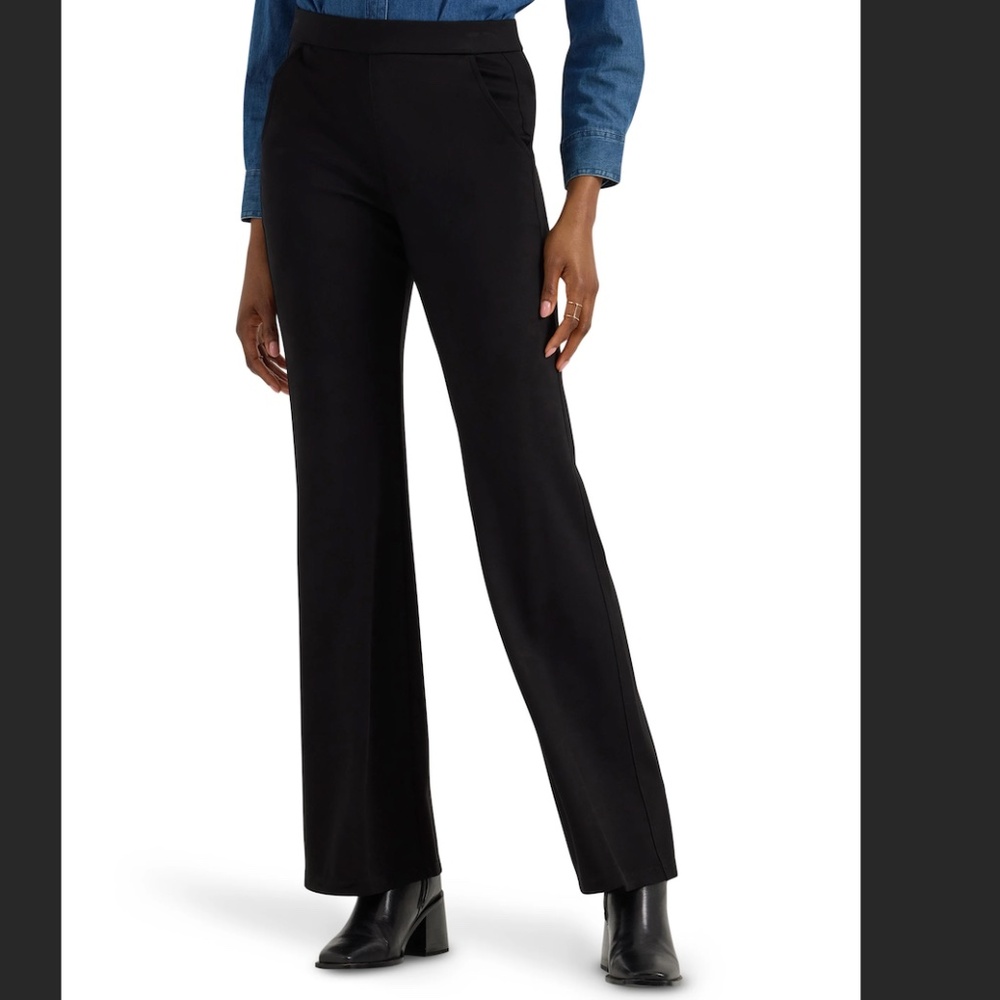 Lee Pull On Pants Ponte Pants Flare Leg
